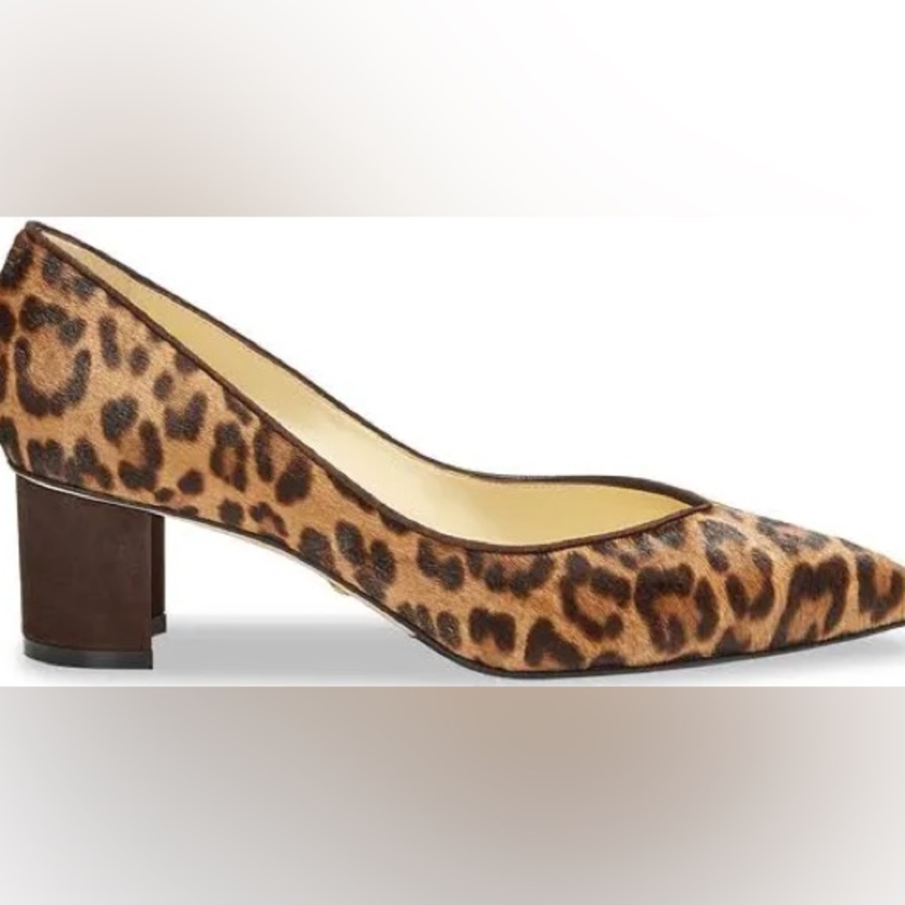 New Sarah Flint Perfect Emma Leopard Print Block Heels